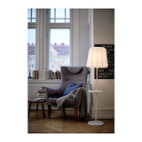 宜家代购IKEA瓦弗落地灯带无线充电/ 阅读灯现代简约书房卧室床头
