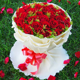 情人节天津同城玫瑰鲜花花束礼盒99朵红玫瑰粉玫瑰黑玫瑰蓝玫瑰