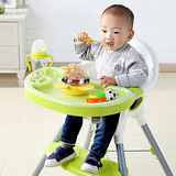 两用用儿童多功能餐椅塑料组合宝宝吃饭座椅餐桌椅便携宜家BB凳子