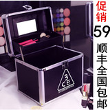 韩国3ce化妆包大容量专业铝合金旅行便携大号化妆收纳手提化妆箱