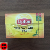 进口立顿/lipton黄牌精选红茶20包冲调港式奶茶包Lipton Tea 30g