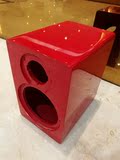 奢华中国红钢琴烤漆5-5.5寸音箱壳音箱空箱体2分频箱完美工艺稀少