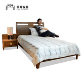 1.2米单人床1.3米儿童床实木硬木板子床架子床小孩床老人床小木床
