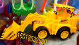 包邮中秋节儿童玩具灯笼万向手提工程车中秋挖土机发光发声玩具
