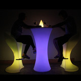 酒吧休闲娱乐会所发光家具活动鸡尾酒桌LED吧台时尚创意高桌椅