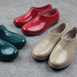 秋冬季雨鞋雨靴水靴塑胶鞋套鞋防水防滑水鞋厨房工作低帮短筒女鞋