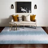 印度进口地毯 纯手工编织羊毛加棉 简约美式纯色素色茶几沙发卧室