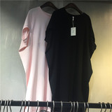 韩国东大门2day正品2016年夏季新款纯色宽松圆领中长款T恤女上衣