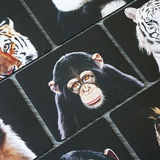 野生动物艺术写真鼠标垫超大加厚定制猴子猩猩游戏办公桌垫可水洗