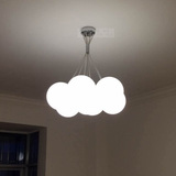 简约现代客厅餐厅卧室复式楼梯LED创意艺术个性圆形球形玻璃吊灯
