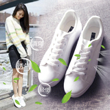 夏季透气小白鞋明星同款低帮女鞋学生板鞋平底单鞋韩版系带休闲鞋