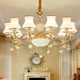 欧式水晶吊灯金色简欧新古典后现代客厅餐厅卧室书房样板间工程灯