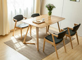 美式北欧实木餐椅现代简约软包座椅个性创意电脑z椅 咖啡厅扶手椅