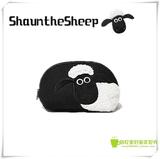 小羊肖恩 shaun the sheep 可爱立体刺绣 半圆型 收纳包 化妆包