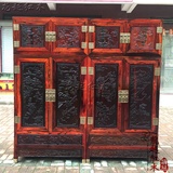 正品 红木家具 老挝大红酸枝 顶箱柜 正品交趾黄檀实木衣柜