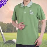 2016夏季新款高尔夫短袖T恤中年男士运动上衣中老年男球衣 POLO衫