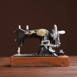 复古老式缝纫机模型服装店橱窗工艺品摆设咖啡厅装饰品摆件包邮