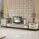 现代客厅大理石电视柜组合 简约实木小户型烤漆地柜整装电视机柜