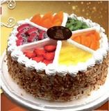 水果创意彩虹卡通搞怪巧克力新鲜鲜奶现做的生日蛋糕南昌同城配送