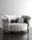 美式高档布艺休闲椅老虎椅欧式包围式单人沙发椅新古典美人椅个性