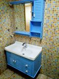 地中海美式橡木浴室柜组合落地洗脸洗手面盆池实木洗漱台盆卫生间