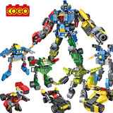 兼容乐高积木拼装拼插军事8合1机器人益智男孩儿童3-6-12周岁玩具