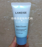 香港代购Laneige兰芝洁面乳洗面奶4合一多效清除彩妆卸妆小样30ml