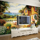 大型欧式复古壁画 影视客厅背景壁纸油画 卧室床头墙纸 美式乡村