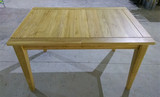 源木居柞木直拼板原木色全实木可伸缩餐桌饭桌大连实木家具定制