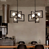 吊灯个性创意书房灯北欧复古工业风吧台餐厅客厅走廊过道铁艺吊灯