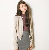 针织开衫外套女2016新款韩版春装女装针织衫女开衫宽松毛衣外套女