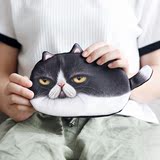 猫尾巴系列3d印花笔袋 可爱猫咪文具袋 铅笔袋 收纳袋 化妆包