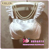 正品代购 EBLIN16春季防走光抹胸式可爱少女内衣文胸ECBR612E51
