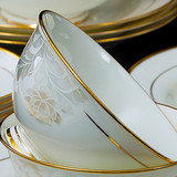 景德镇陶瓷器碗碟套装餐具56头骨瓷碗盘高档中式家用碗筷结婚礼品