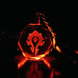 魔兽世界周边炉石传说水晶挂件暴雪汽车钥匙扣Logo游戏可来图定制