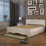 无色无味1.2 1.5米实木床松木床单人床1米2双人床1.8简易木床1米8