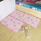 双子星卡通珊瑚绒宠物地垫门垫厨房地毯浴室脚垫防滑透气垫子包邮