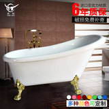 唐标亚克力贵妃双层保温浴缸1.4 1.5 1.6 1.7米红白绿黄多色