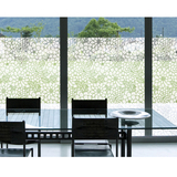 韩国磨砂玻璃贴膜 阳台厨房移门窗户贴纸窗贴窗花防爆膜 千叶花