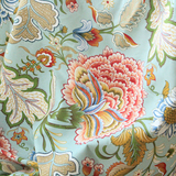 〈桃〉手工DIY布料环保印花全棉帆布沙发桌布 美式花叶 幅240cm