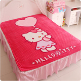 热卖hello kitty珊瑚绒毛毯可爱 卡通 午休毯 冬天用床单1.5x2米