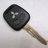 三菱蓝瑟汽车遥控钥匙外壳  两键 带标