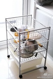 宜家代购IKEA安东尼储物沥水架餐具滤干架碗柜烘焙厨房储物柜推车