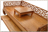 老中式明清古典仿古实木榆木罗汉床榻台现代简约会所餐厅茶楼家具