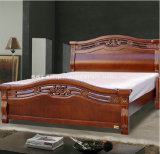床实木床单人床双人床橡木床1.8米床红棕色特价促销  现代简约