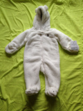 卡特Cartre's 秋冬季单层羊羔绒婴儿连身衣宝宝连体哈衣