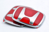 本田车标思域飞度锋范奥德赛雅阁CRV改装汽车红色前后车标贴标志