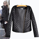 Leather Jacket Women fashion short coats leather jacket 2016