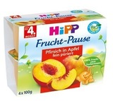 【现货】德国喜宝Hipp有机黄桃苹果泥 单个装 100g 4个月 5805