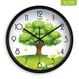 TUMA图玛 静音机芯 客厅创意时尚大挂钟时钟表石英钟 大树BS029